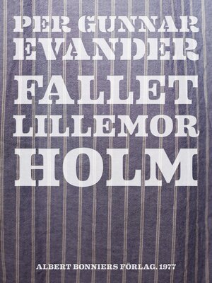 cover image of Fallet Lillemor Holm